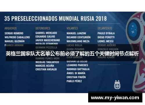 英格兰国家队大名单公布前必须了解的五个关键时间节点解析